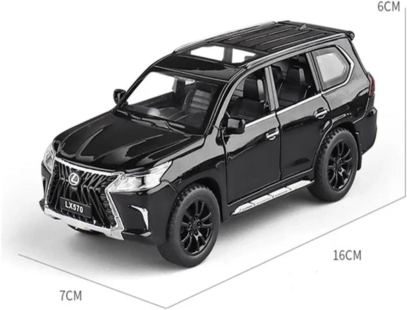 1 32 for Lexus LX570 SUV Alloy Car Model Diecasts Simulation Metal Vehicles Car Model Enthusiasts Collections Classic Cars Collectible(Blue)