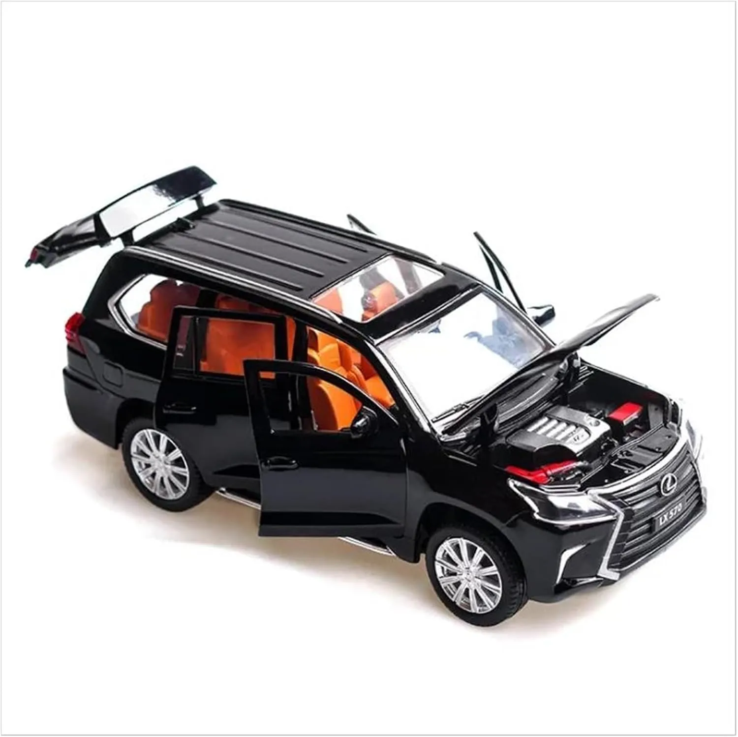 1 32 for Lexus LX570 SUV Alloy Car Model Diecasts Simulation Metal Vehicles Car Model Enthusiasts Collections Classic Cars Collectible(Blue)