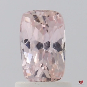 1.41cts Rectangle Cushion Light Peach Blush Champagne Sapphire