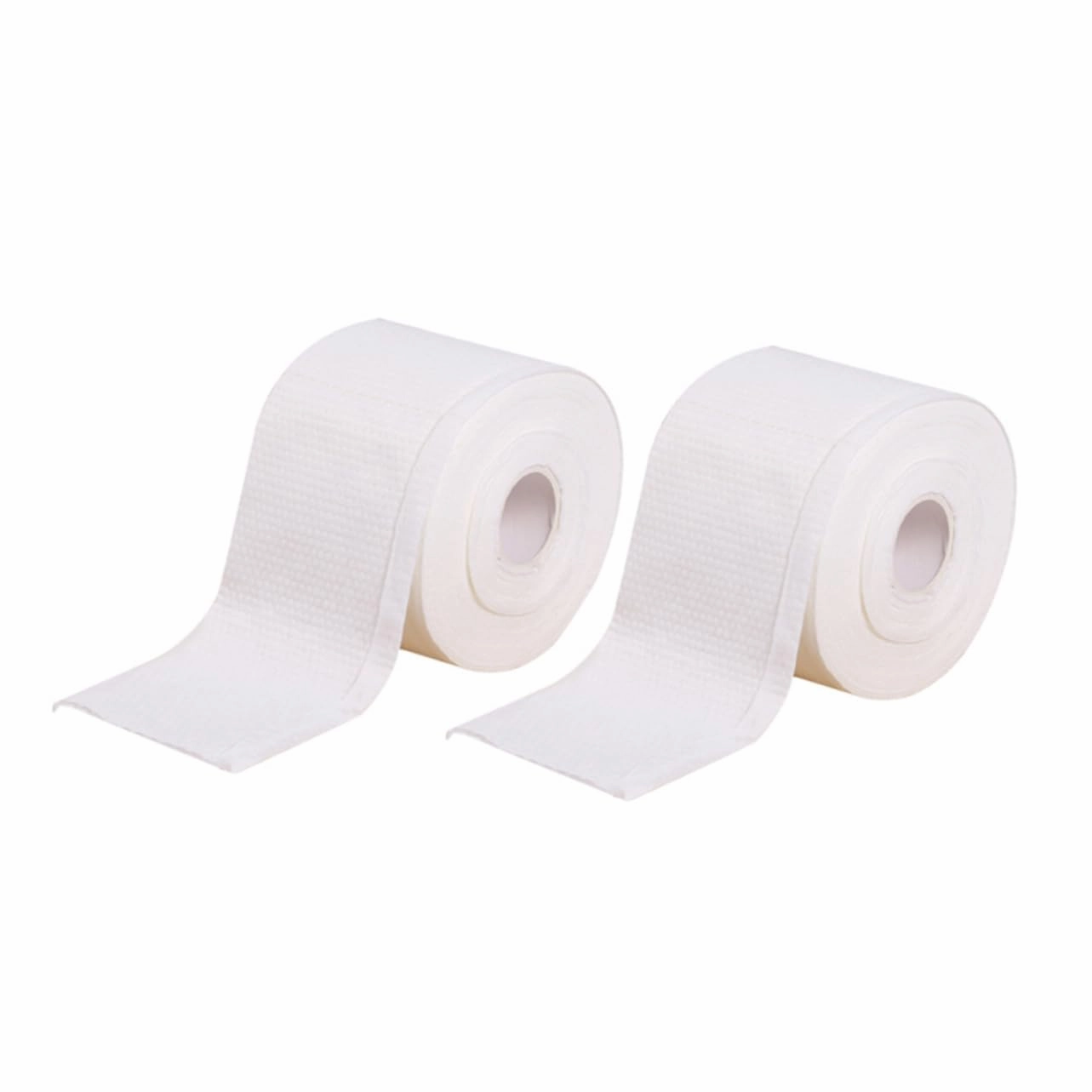 2 Rolls Thicker Disposable Cotton Face Towels Versatile Cleansing Towelette for Makeup Removal and Daily for Travel and Outdoor Use