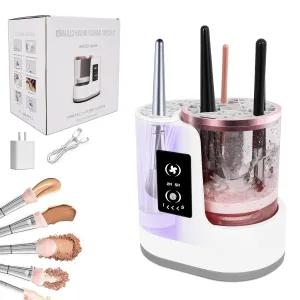 3 in 1 Electric Makeup Brush Cleaner Machine With Dryer, USB Portable Automatic Cosmetic Brushes Cleaner Tool for All Size Makeup Brush Set and Sponges, Efficient Wash & Dry
