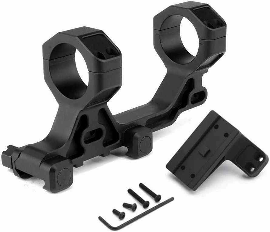 30/34mm Tube Scopes Mount with 12 O'clock TOP Optic T1,T2/RMR/P1,P2 Mount Plate Red Dot Sight Base，Tactical Integrated Interface Modular Mount，1.54/1.7/1.93" Centerline Height，for 20mm Picatinny Rail
