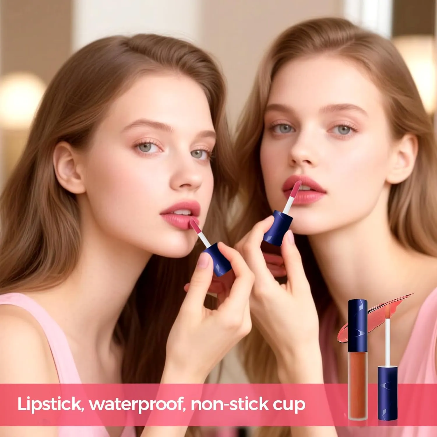 4 PCS Lips Staining Lip Oil, 2025 Upgrade Korean Lip Oil Stain, Long-Lasting Moisturizing Lip Oils, Waterproof No Fading Glossy Lip Stain Non-stick Lip Glaze Lipstick Matte (J516 B36# B16# B26#)
