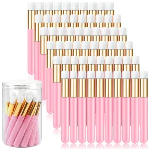 60-Piece Lash Care Set - Soft Lash Brush, Peel-Off Blackhead Remover, Facial Cleansing Brushes for Women & Girls (Pink)