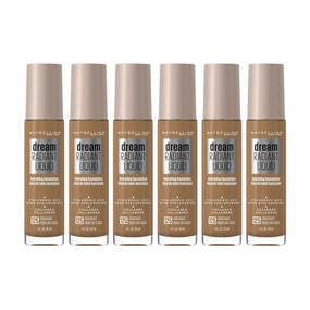 6 x Maybelline Dream Radiant Liquid Foundation 30mL 125 Coconut