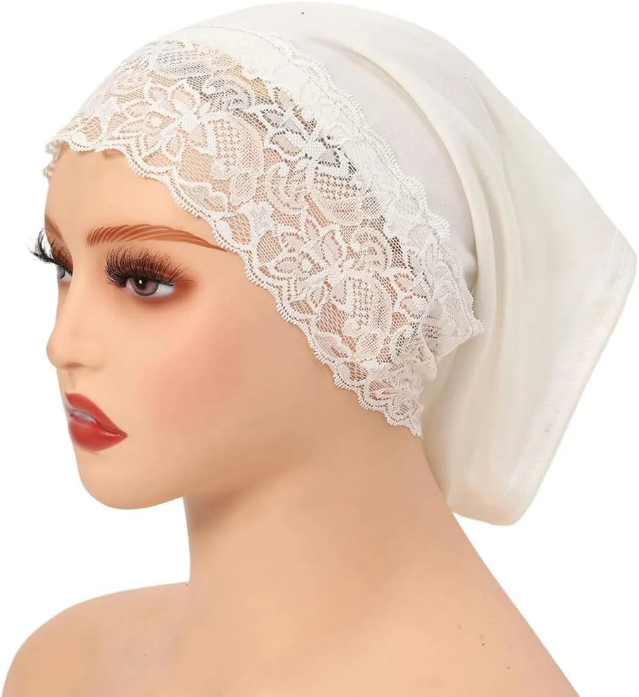 8Pcs Muslim Inner Hijab Caps Women Under Hijab Beanie Breathable Undercap Tube Bonnet