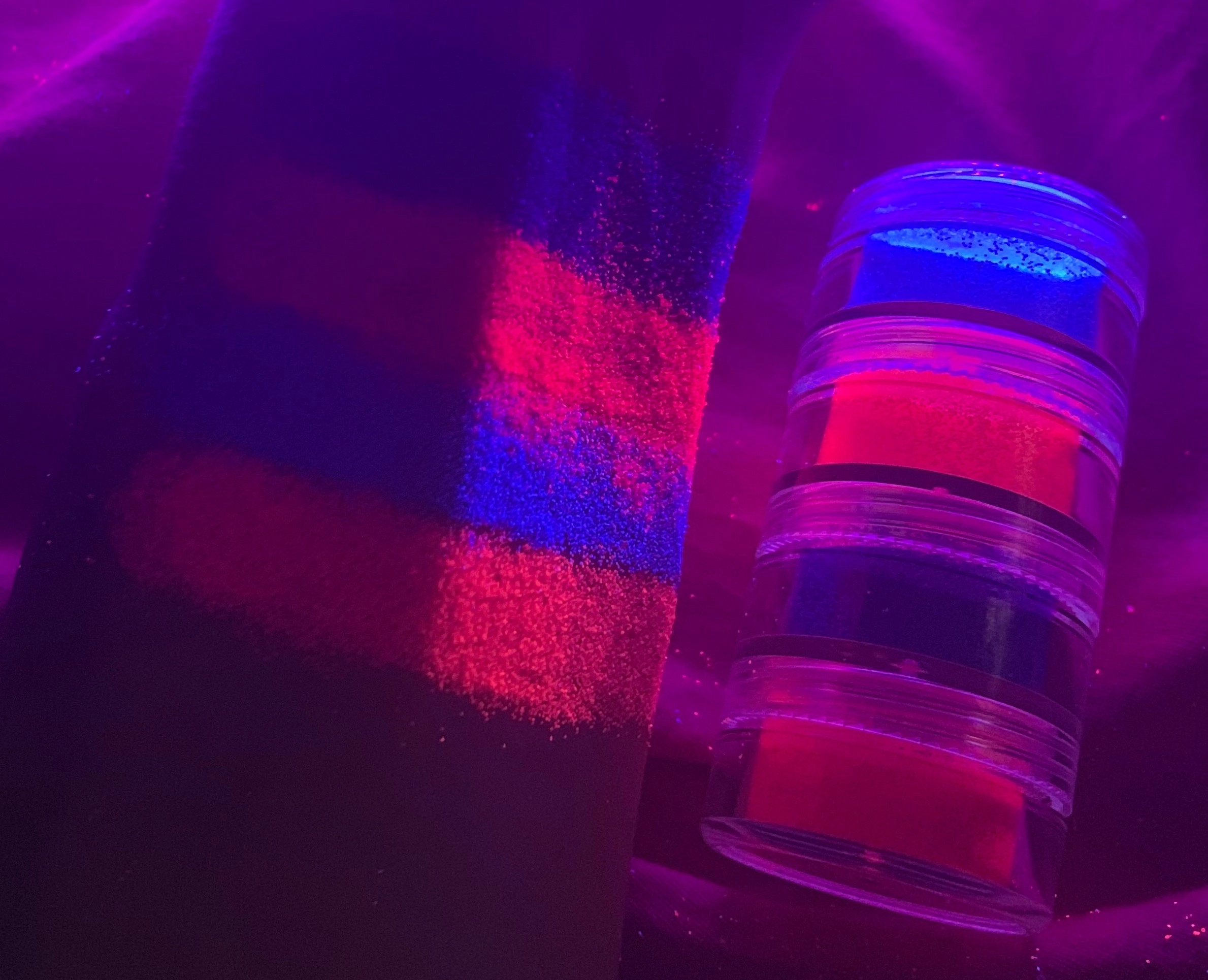"COTTON CANDY" (Neon/Pastel Quad) Rave Lites *Blacklight UV Reactive Powders*!