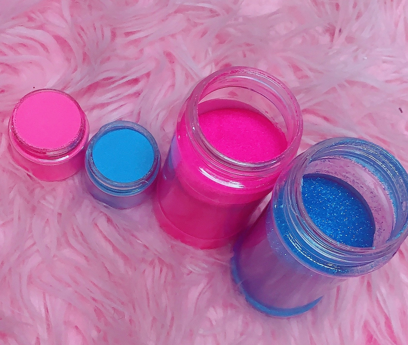 "COTTON CANDY" (Neon/Pastel Quad) Rave Lites *Blacklight UV Reactive Powders*!
