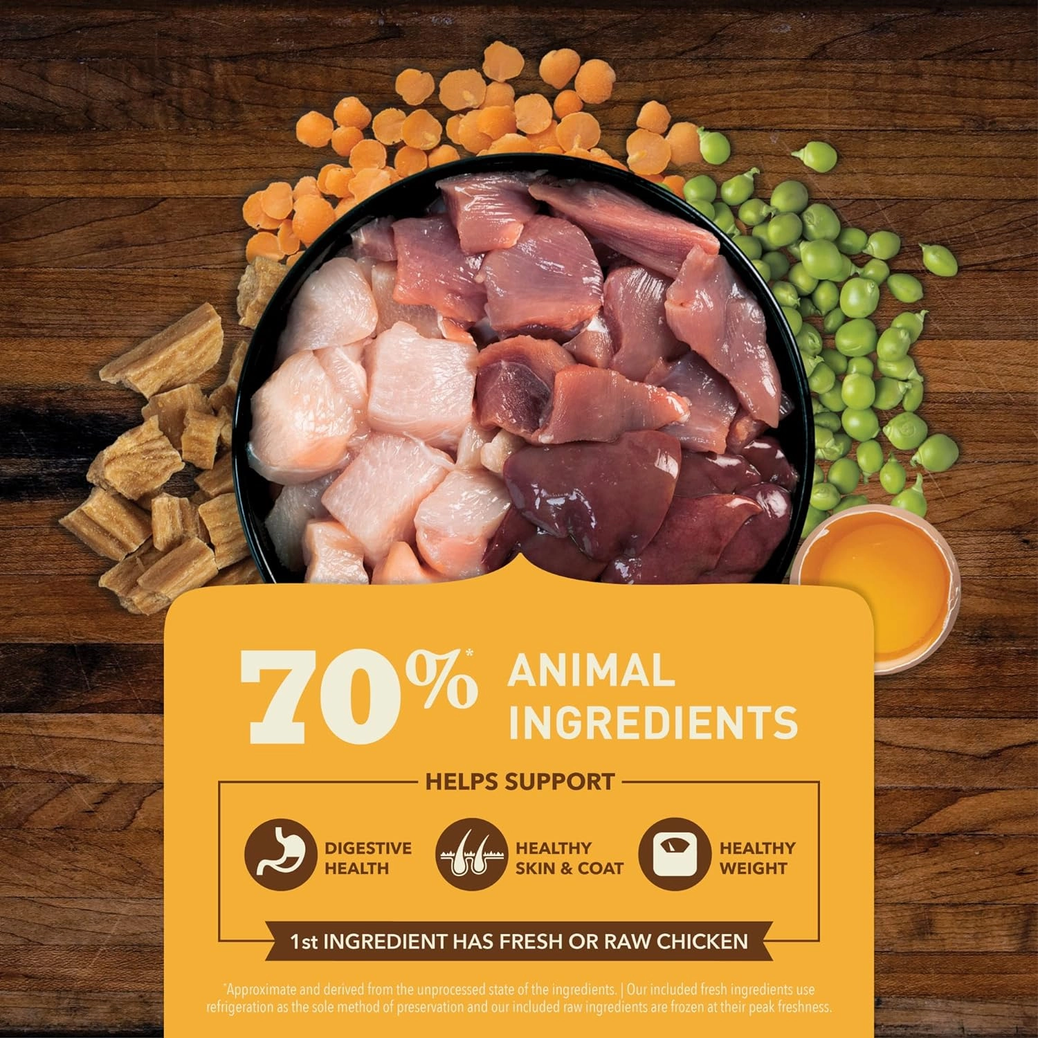 ACANA Butcher's Favorites Dry Dog Food, Free-Run Poultry* & Liver Recipe, Dog Food Kibble & real chicken jerky, 17lb