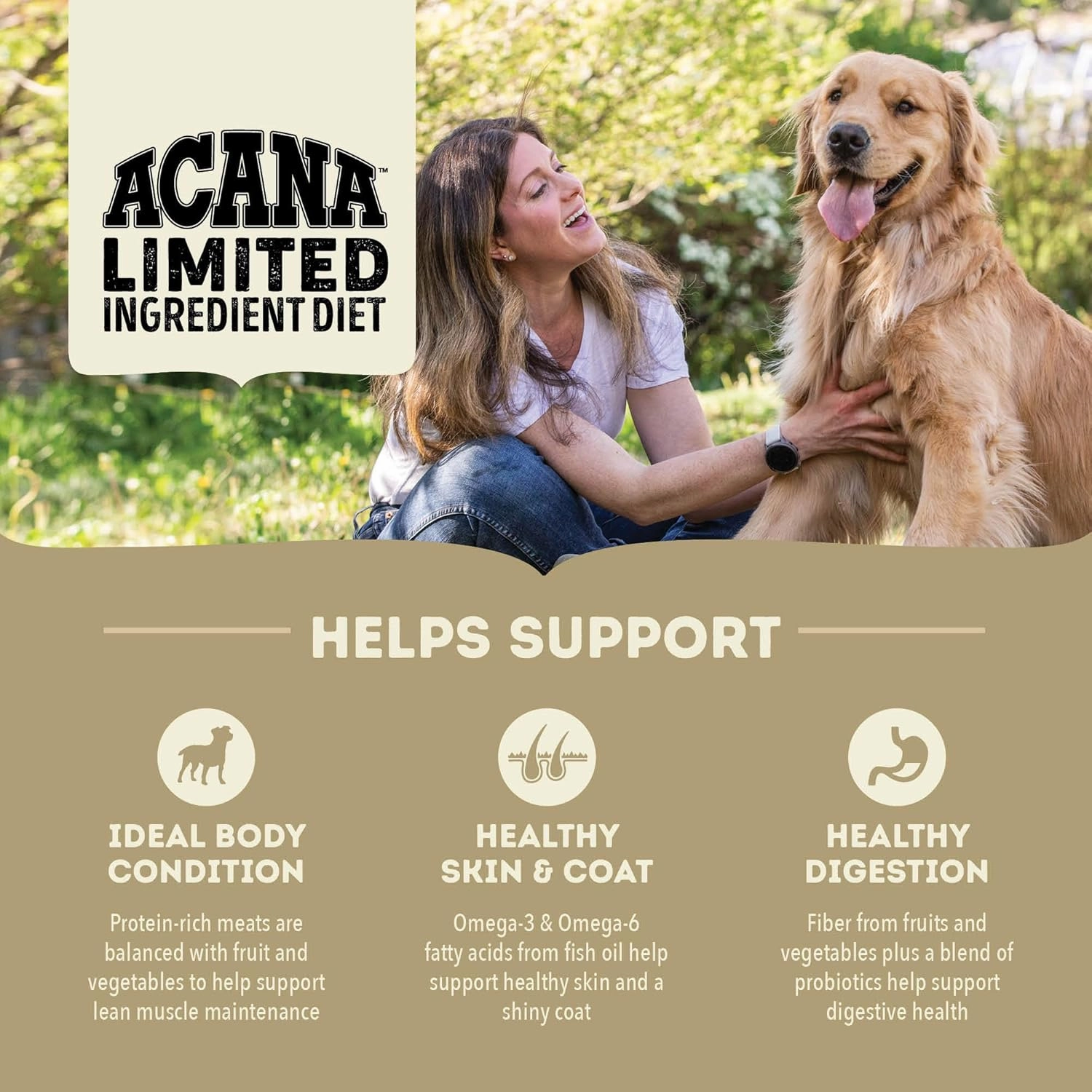ACANA Singles Limited Ingredient Dry Dog Food, Duck & Pear Recipe, Single Protein Source Dog Food Kibble, 13lb