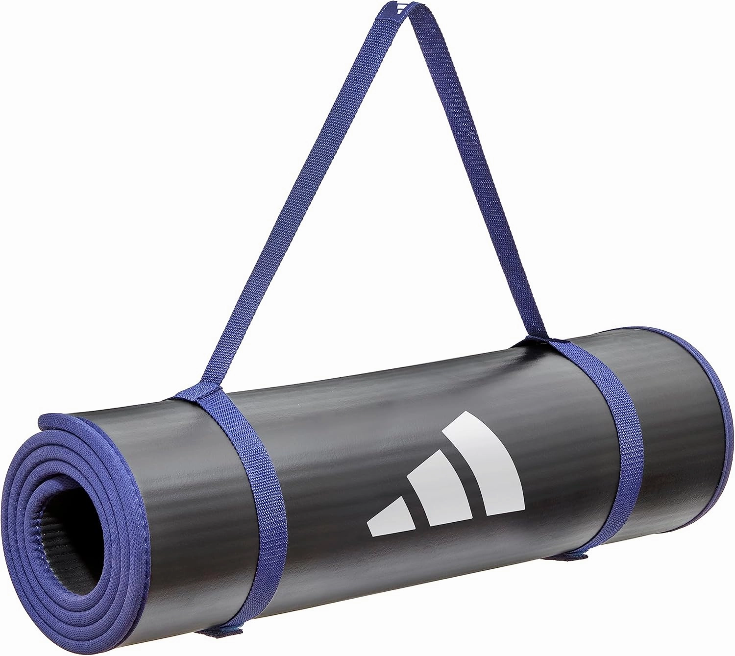 adidas 10mm Extra Thick Training Mat with Carrying Strap and Non-Slip Textured Base - Cushioned Workout Mat for Home Gym, Floor Workouts, and Intense Exercises - Portable and Durable