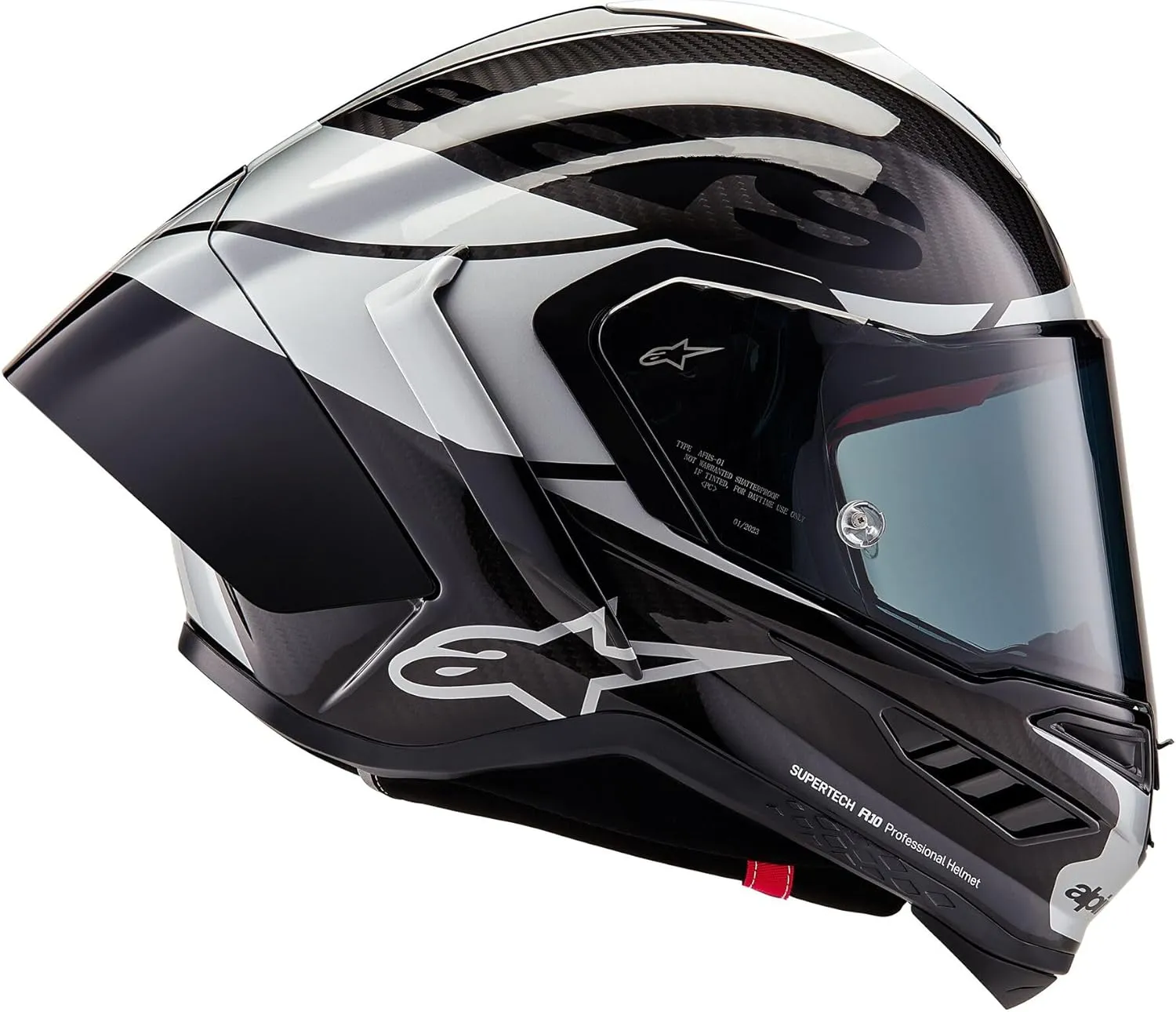 Alpinestars Supertech R10 Element Helmet, Carbon Fiber, Aerodynamic Full-Face Design, Ventilation & Safety, DOT & ECE Certified for Street & Track Riders