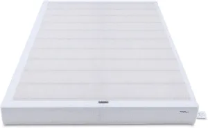 Amazon Basics Smart Box Spring Bed Base, 5-Inch Height Mattress Foundation, Tool-Free Easy Assembly, Full, 74"L x 53"W x 5"H, White
