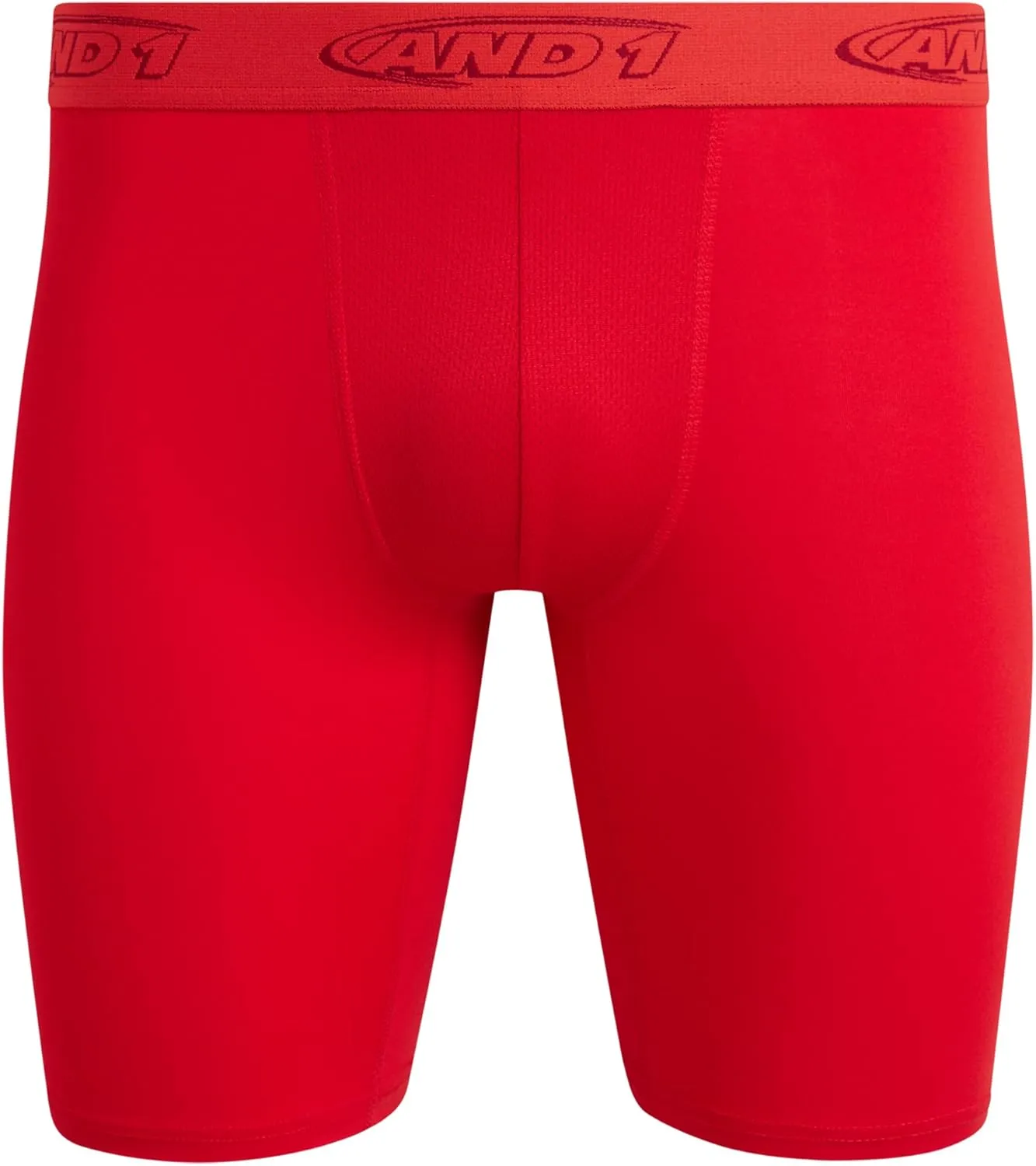 AND1 Mens Boxer Briefs - 10 Pack Performance Stretch Mens Underwear Long Leg Boxers for Men with Contour Pouch (Sizes: S-3XL)