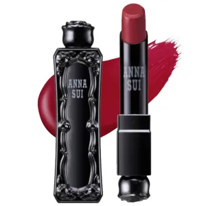 ANNA SUI Rouge Red - Lipstick - Development of Rich, Vivid Color - Rich Texture - Sculpted Form - Long-Lasting - Fashionable and Stylish Red - 402 Mellow Red - 0.12 oz.