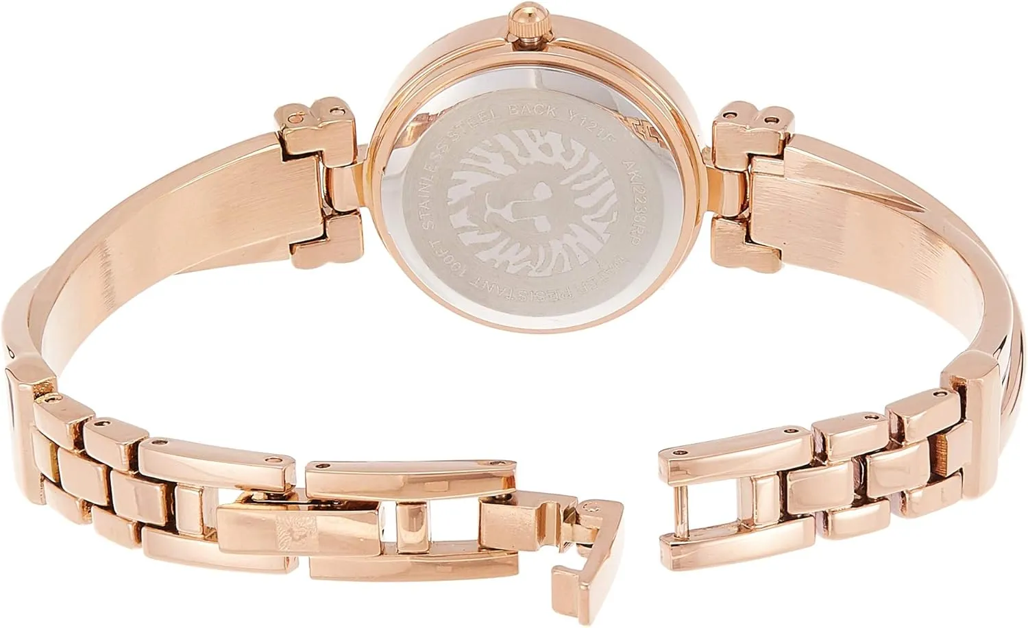 Anne Klein Women's Premium Crystal Accented Bangle Watch and Bracelet Set, AK/2238