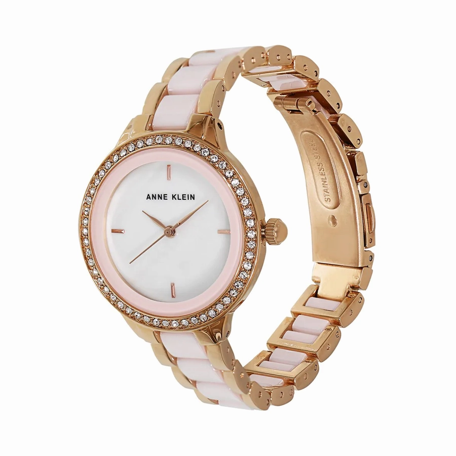 Anne Klein Ceramics White Dial Women 30mm