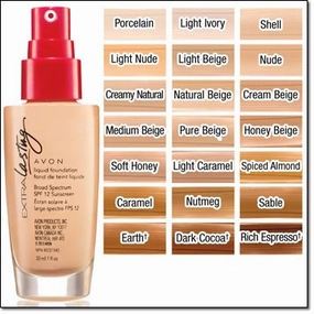 Avon Extra Lasting Liquid Foundation | Earth