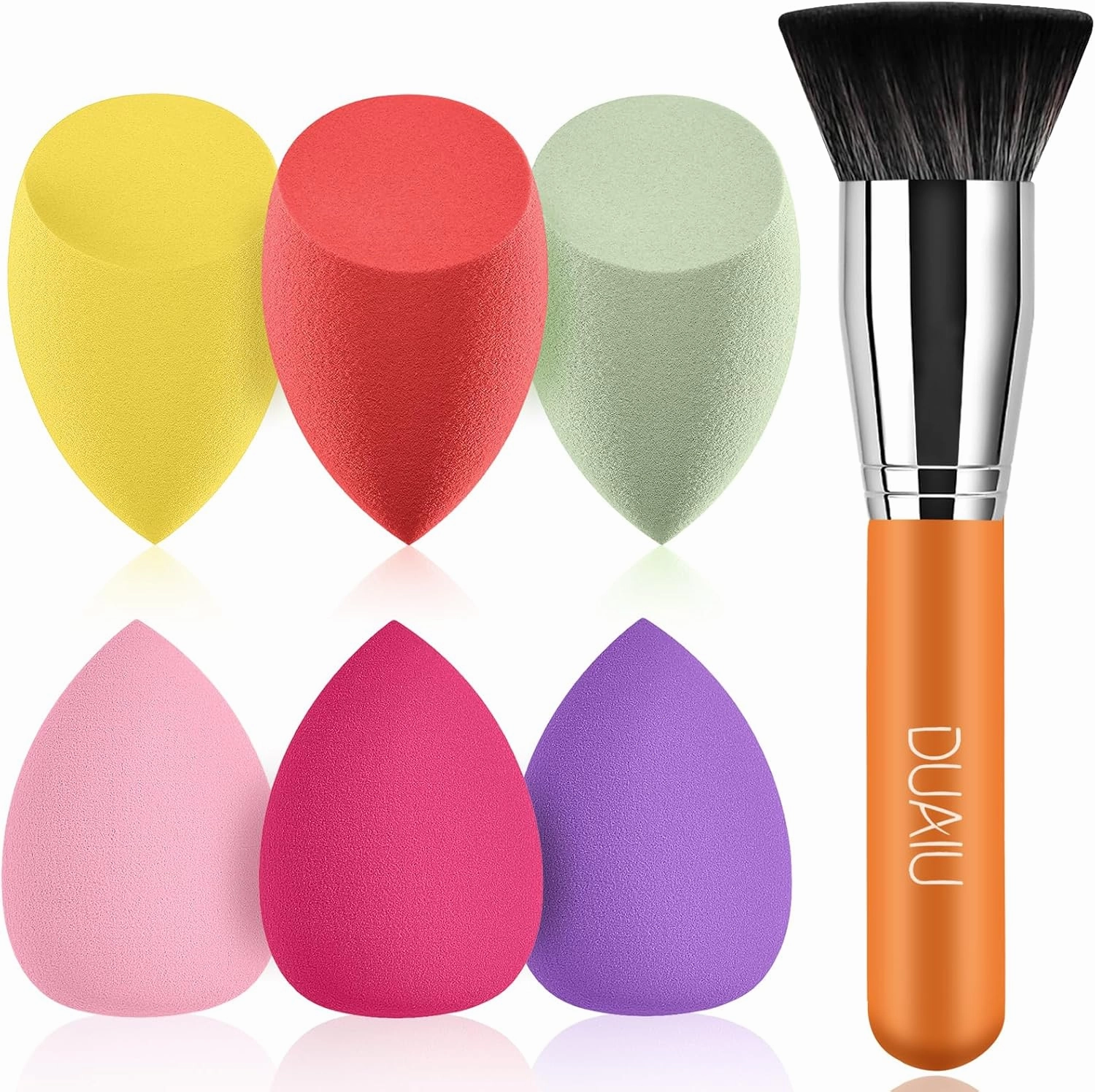 Beauty Blender DUAIU Makeup Sponge Powder Puffs, Cosmetic Puff Egg Foundation Sponges for Liquid, Creams and Powders