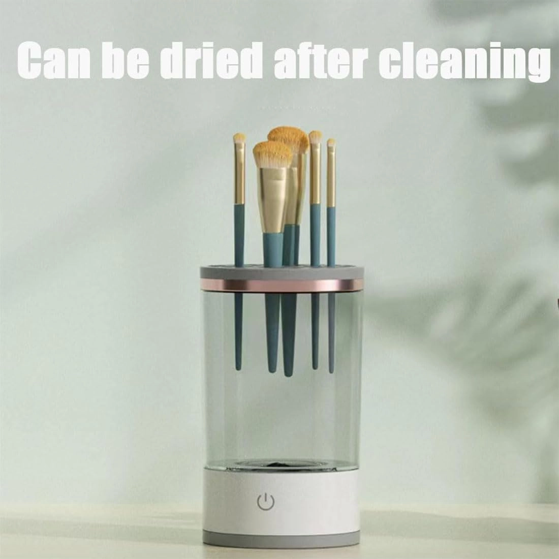 Beauty Swirl Cosmetic Brush Cleaner, The Cozy Luna Brush Cleaner, Electric Makeup Brush Cleaner Machine, BeautySwirl Automatic Makeup Brush Dryer Cleaner (White)