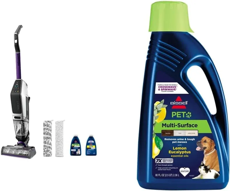Bissell Crosswave X7 Pet Pro Cordless Wet Dry Vacuum   Pet Formula with Essential Oils
