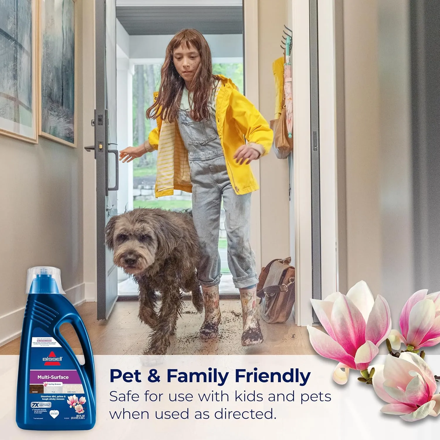 Bissell MultiSurface Floor Cleaning Formula for Crosswave and Spinwave (80 oz), 1789G