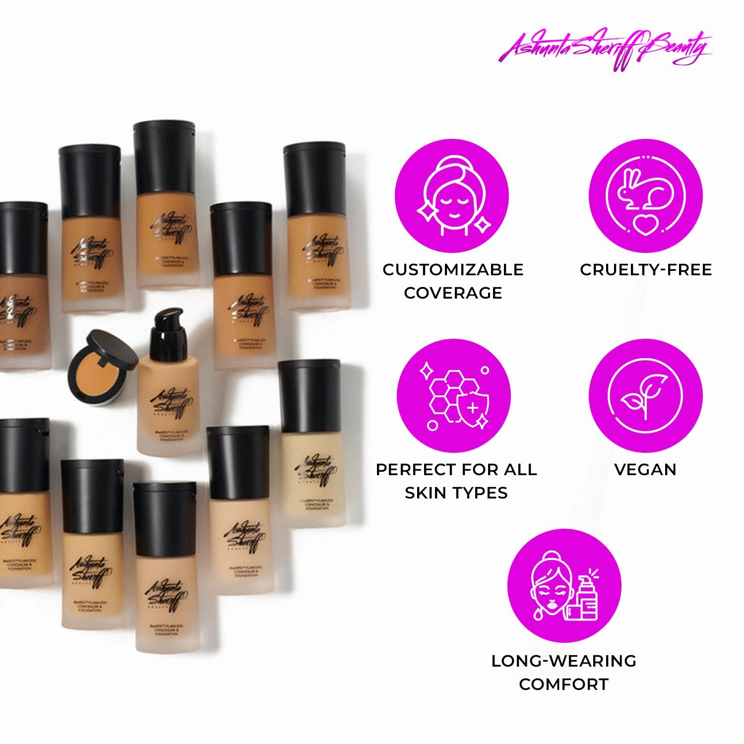 BlurEFX™ Flawless Concealer & Foundation Duo, Skin-Perfecting Radiance Meets Skincare, Paraben-Free, Cruelty Free, and Vegan-Friendly (Mochalicious, One Size)