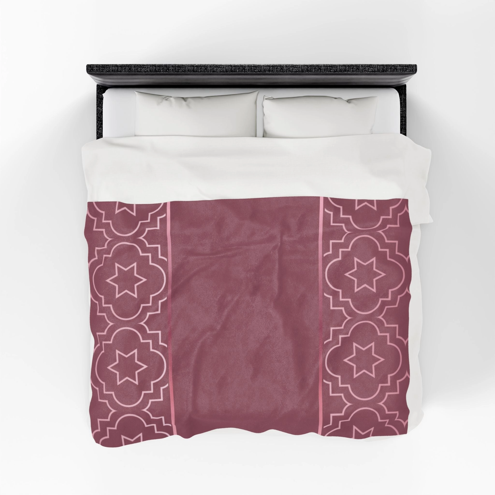 Blush of Rose Velveteen Plush Blanket