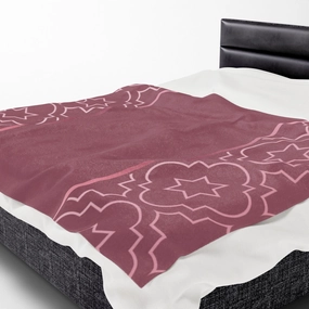 Blush of Rose Velveteen Plush Blanket