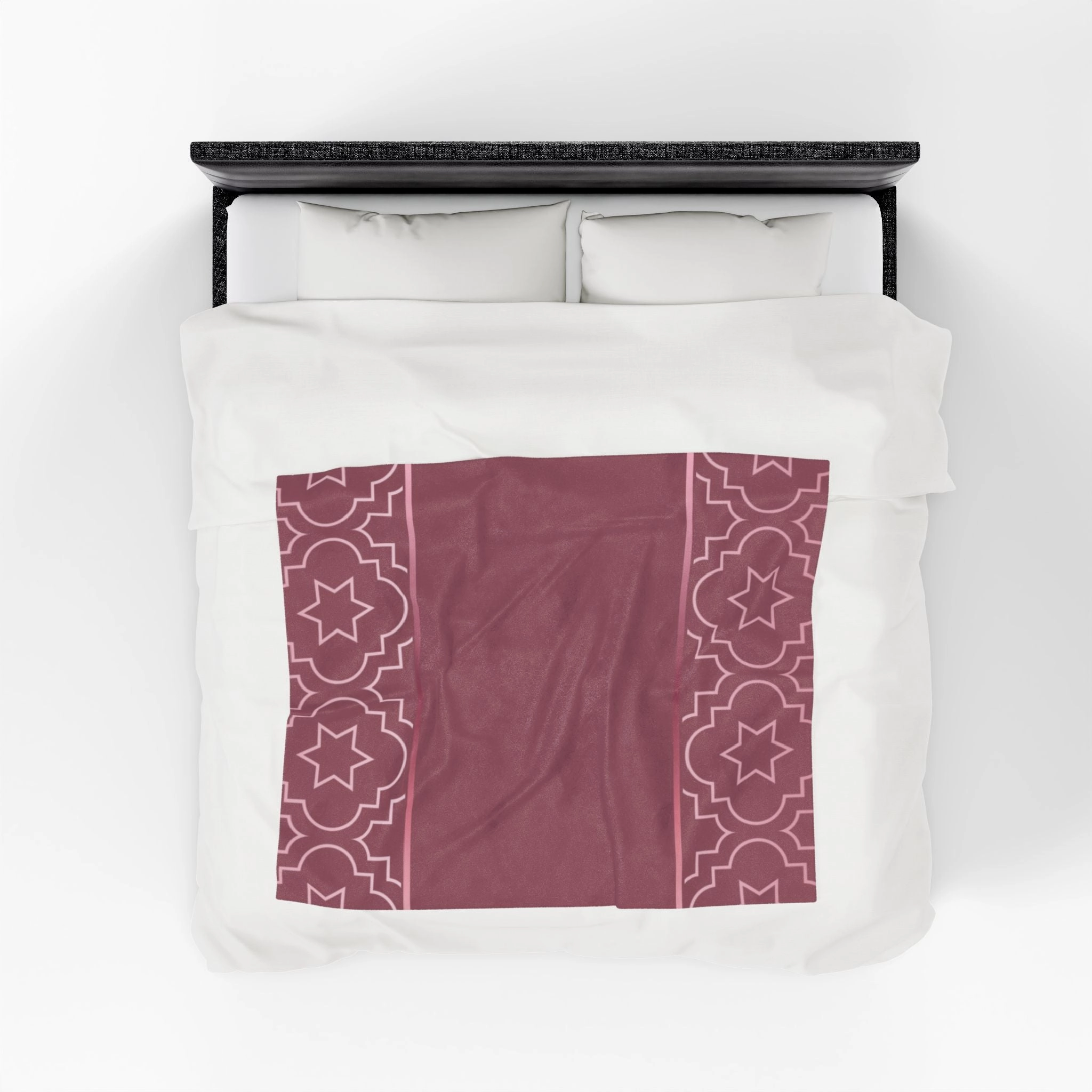 Blush of Rose Velveteen Plush Blanket