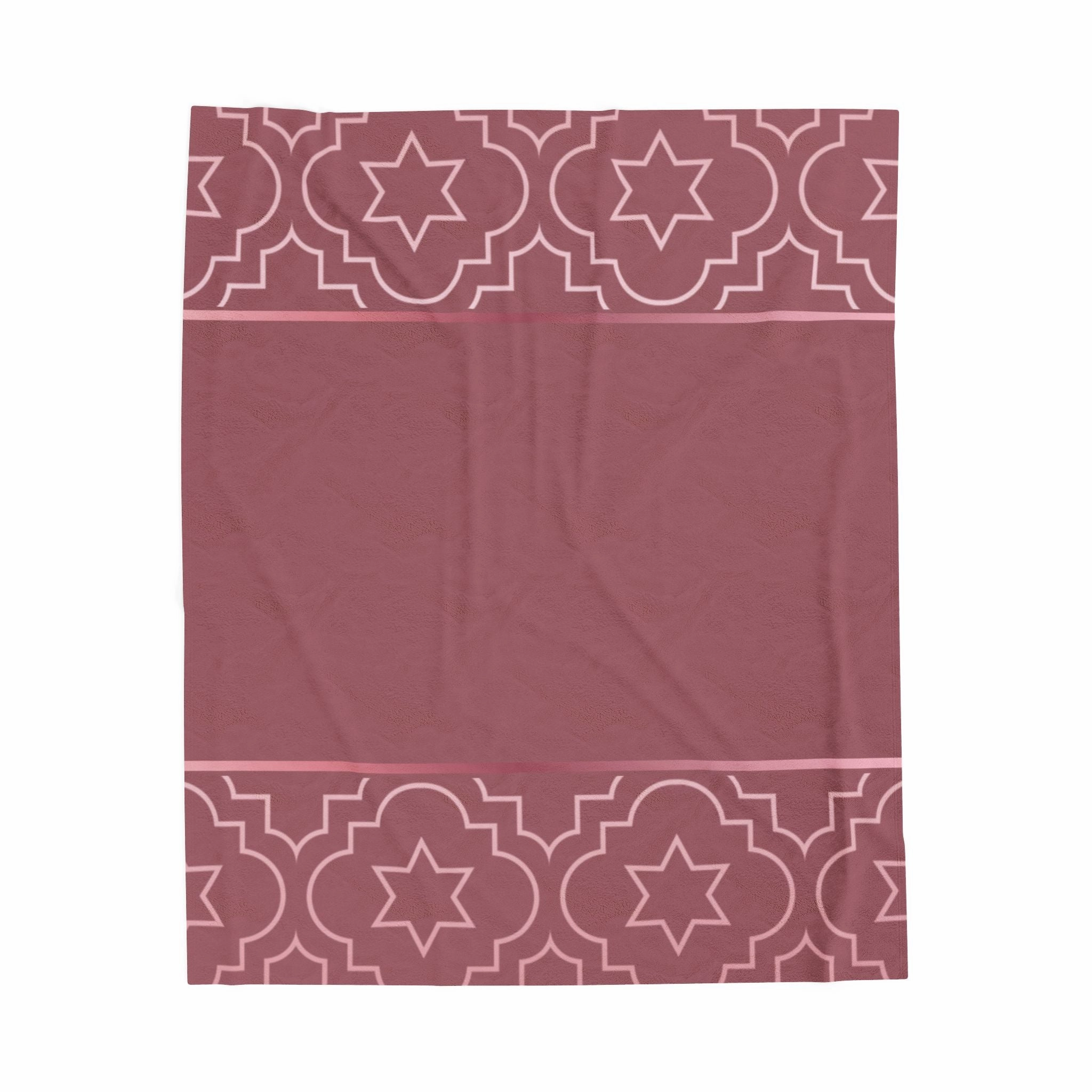 Blush of Rose Velveteen Plush Blanket