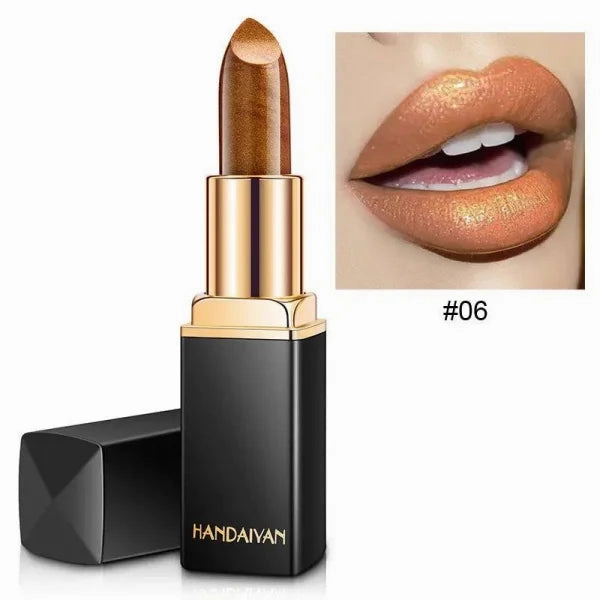 Bold and Shiny Metallic Lipstick for Stunning Lip Color