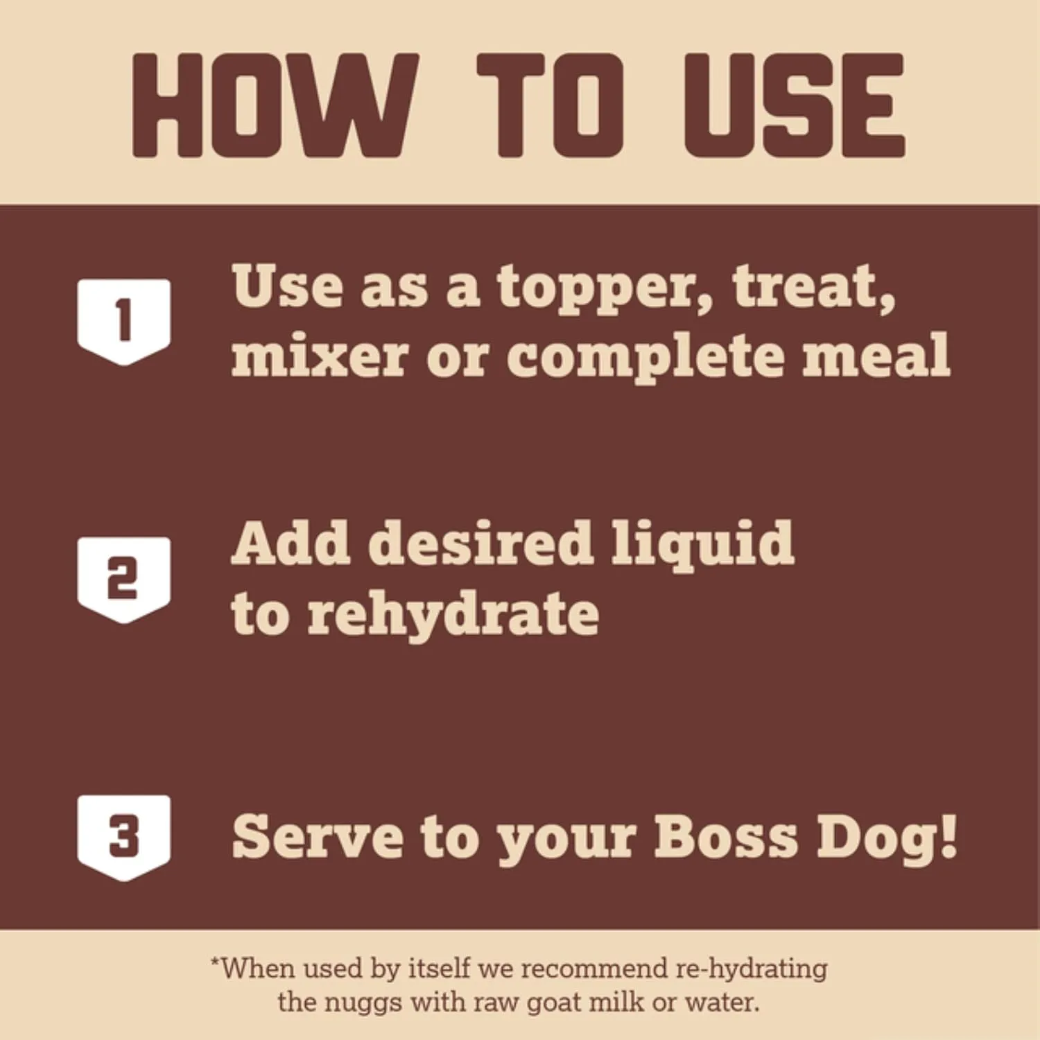 Boss Dog Complete & Balanced Freeze Dried Raw Diet for Dogs, Beef Recipe, 12 oz Bag