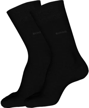 BOSS Men's 2-Pack Regular Fit Cotton Dress Socks