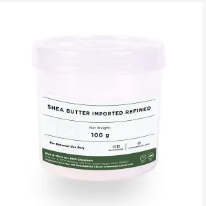 BRM Herbals Shea Butter - Imported - 100 Grams Refined Shea Butter For Soap Making, Lotion, Creams, Cosmetic Making & Diy Personal Care For Face, Hair, Skin & Body