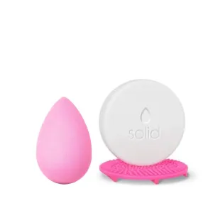 Bubble Beauty Blender Makeup Sponge & Blendercleanser Solid Sponge & Brush Cleanser   Silicone Scrub Mat