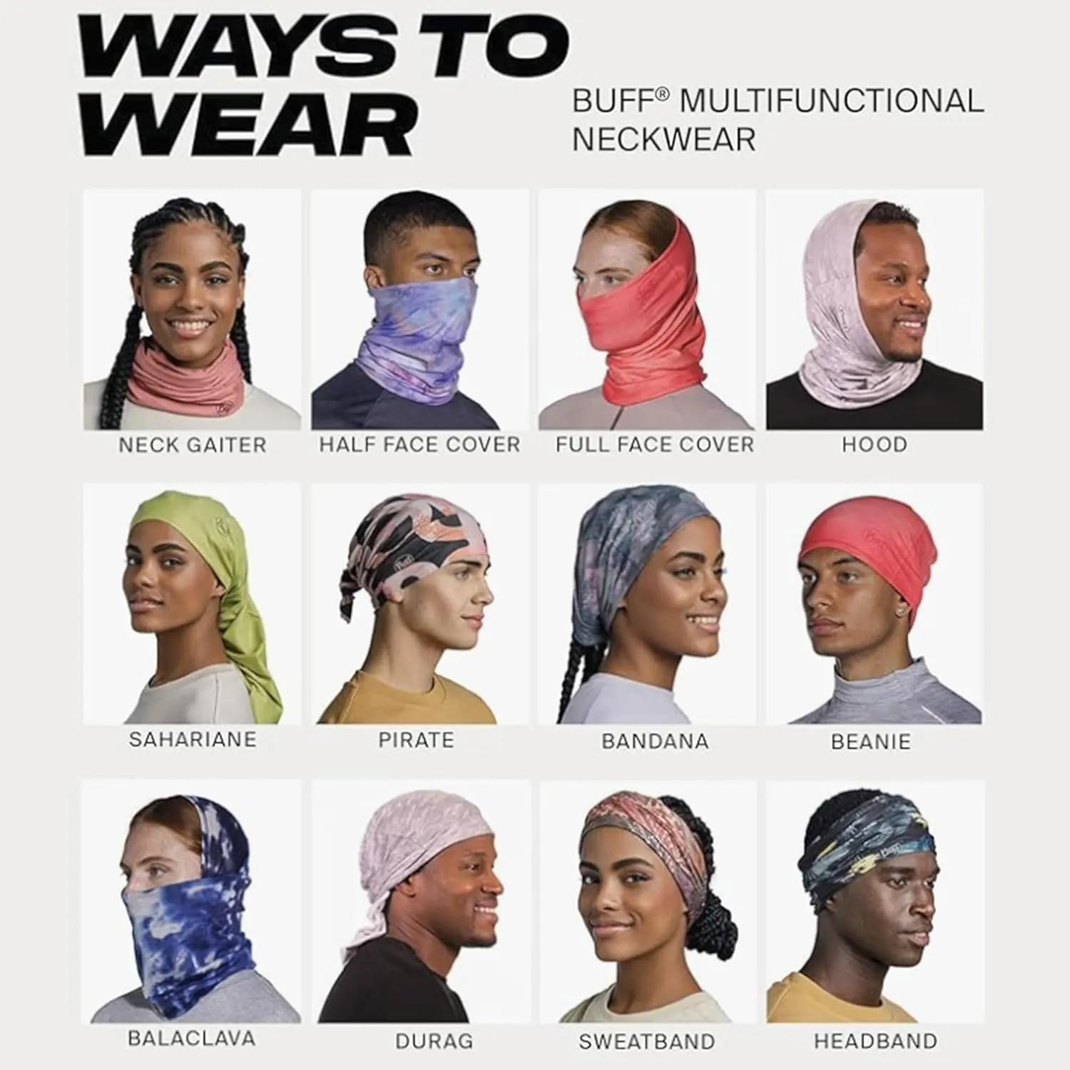 BUFF CoolNet UV XL Neck Gaiter, UPF 50 Sun Protection, Breathable, Cooling Bandana, Versatile, Quick Dry Face Mask, X-Large