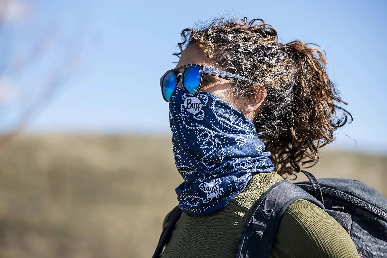 BUFF CoolNet UV XL Neck Gaiter, UPF 50 Sun Protection, Breathable, Cooling Bandana, Versatile, Quick Dry Face Mask, X-Large