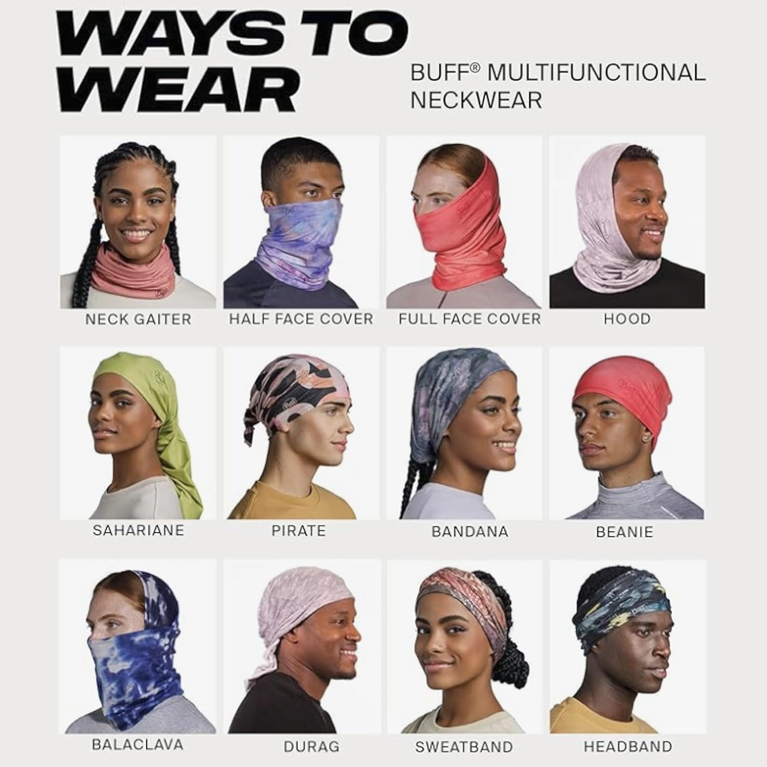 BUFF CoolNet UV XL Neck Gaiter, UPF 50 Sun Protection, Breathable, Cooling Bandana, Versatile, Quick Dry Face Mask, X-Large