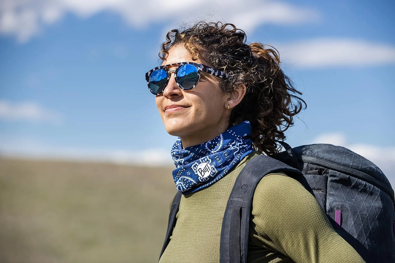 BUFF CoolNet UV XL Neck Gaiter, UPF 50 Sun Protection, Breathable, Cooling Bandana, Versatile, Quick Dry Face Mask, X-Large