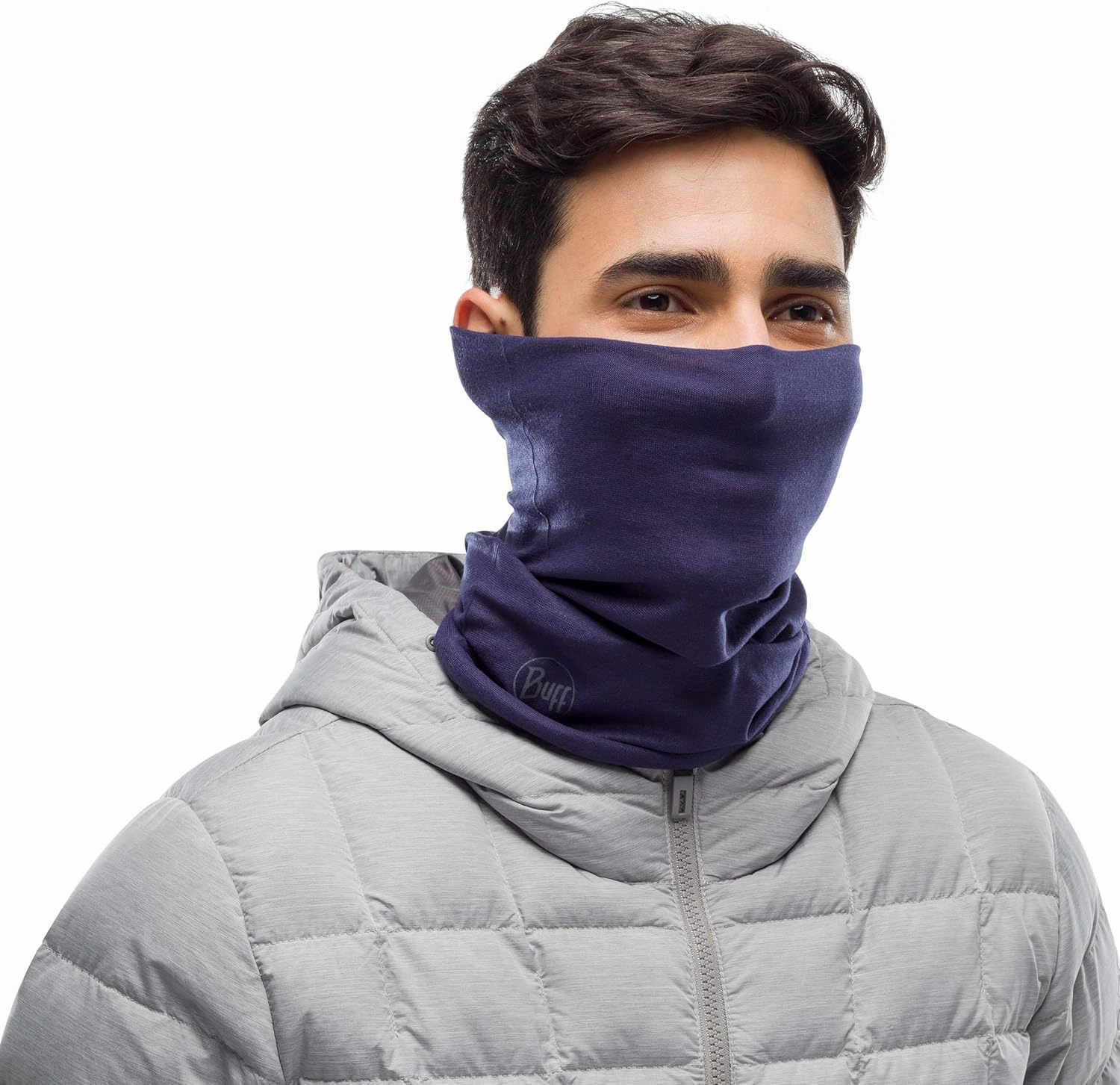 BUFF Original EcoStretch Neck Gaiter, UPF 50 Sun Protection, Breathable, Versatile, Quick Dry, Solid Colors, Adult Size