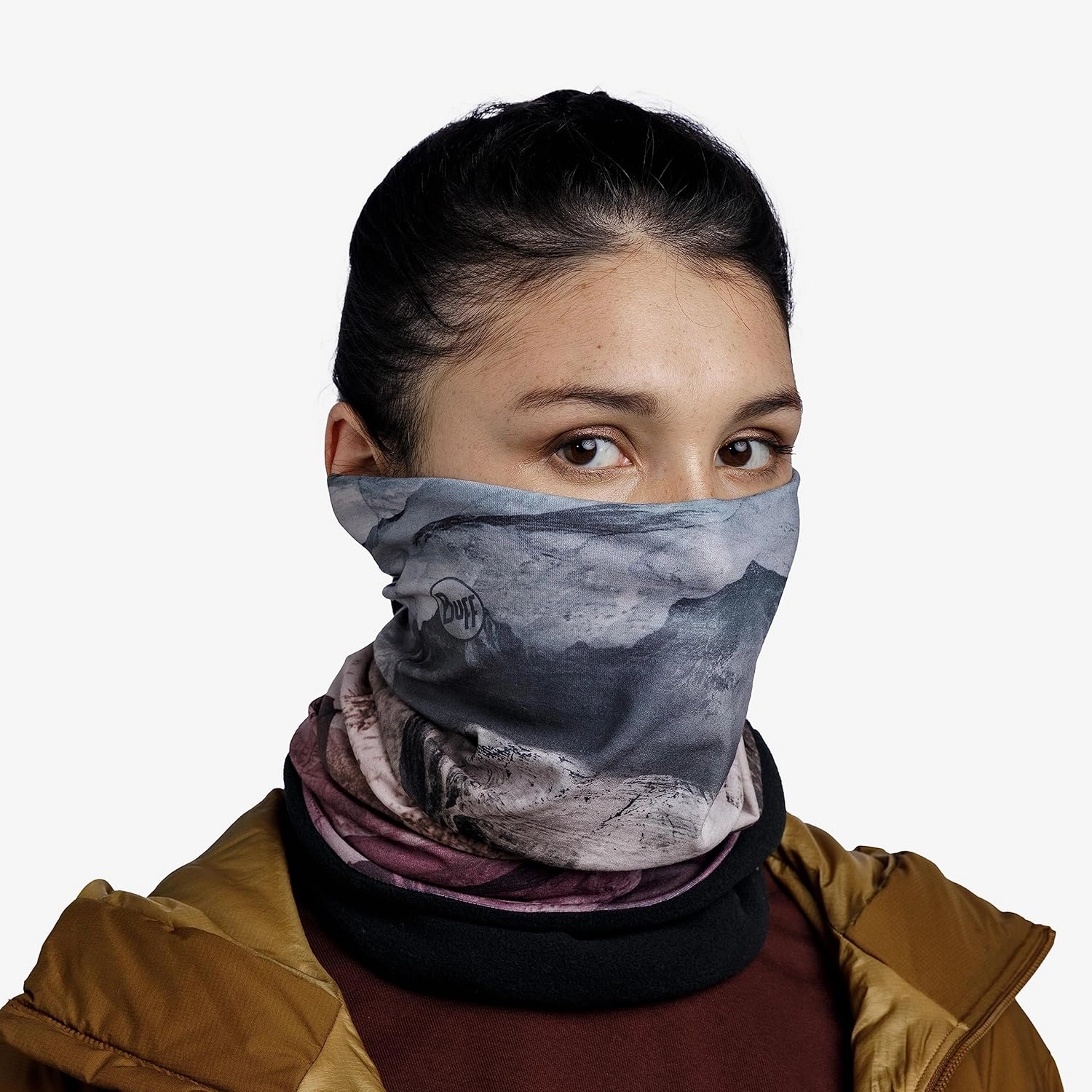 BUFF Polar Neck Gaiter, Cold Weather Neckwear, Thermal Insulated Fleece, UPF 50 Sun Protection, Breathable, Eryna Multi, Adult Size