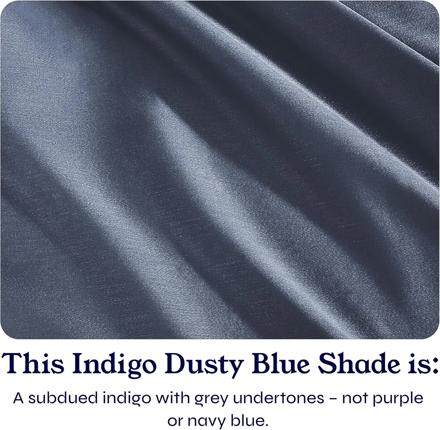 California Design Den Natural 100% Cotton Cooling Sheets for Queen Size Bed - Soft 400 Thread Count Sateen, Deep Pockets with All Around Elastic for a Snug Fit, Durable Bedding - Indigo Dusty Blue
