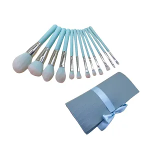 CANIGHT 12pcs Premium Makeup Brush Set Handle Brushes for Contouring Blending and Highlighting Cosmetic Tool Stylish Case for Everyday Use