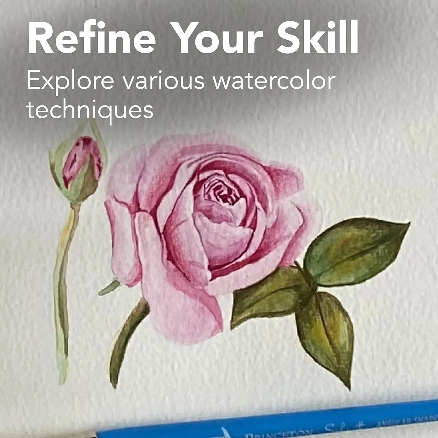 Canson XL Series Watercolor Pad, Heavyweight White Paper, Foldover Binding, 30 Sheets, 11x15 inch