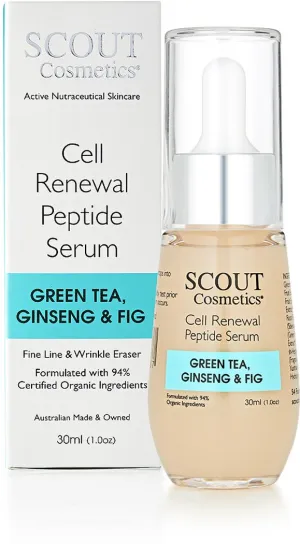 Cell Renewal Peptide Face Serum With Green Tea, Ginseng And Fig