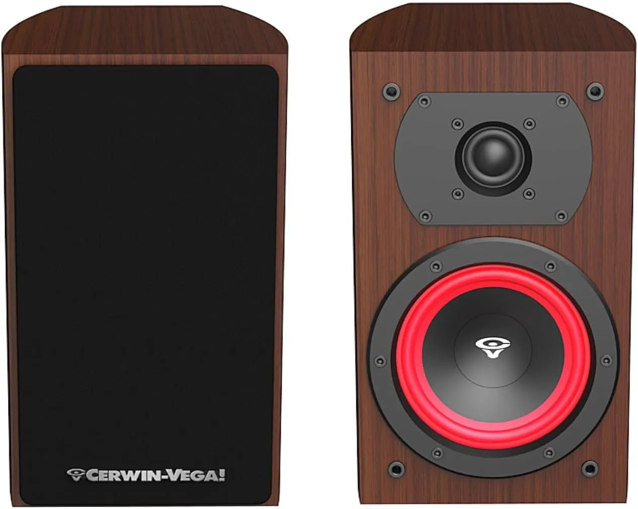 CERWIN-VEGA! Home Audio LA14 4" 2-Way Bookshelf Speakers (Expresso)