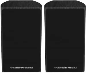 CERWIN-VEGA! La14B 4" 2-Way Bookshelf Black Speaker, Pair