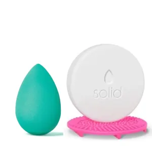 Chill Beauty Blender Makeup Sponge & Blendercleanser Solid Sponge & Brush Cleanser   Silicone Scrub Mat