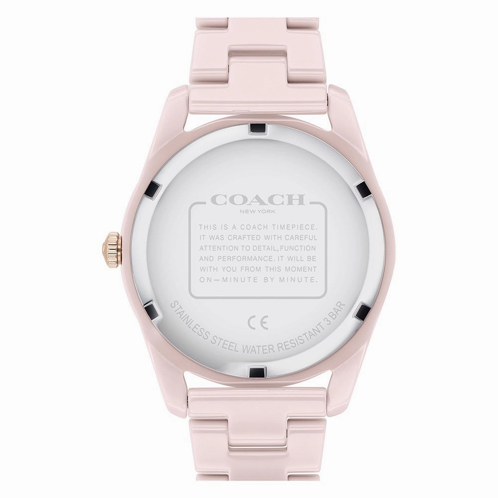 Coach Preston Blush Ceramic Women's Watch - 14503772